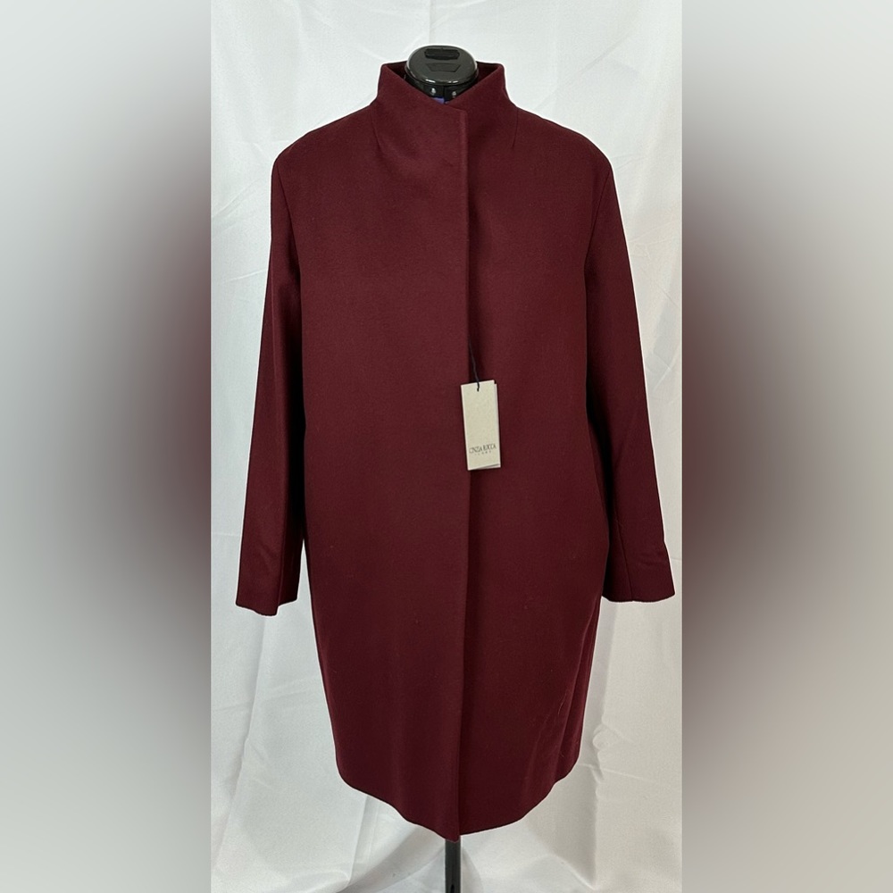 Cinza Rocca Women’s Wool Coat Size 14 - New with Tags